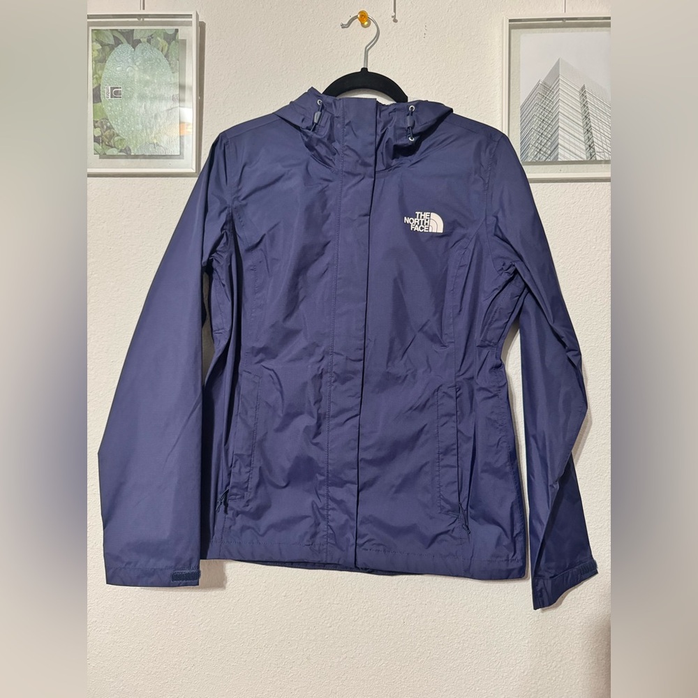 The North Face Women's wind breaker /Rain Jacket Navy Blue small P - Picture 2 of 7